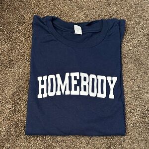 Navy Blue 'Homebody' Hanes T-Shirt